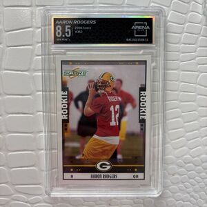 AARON RODGERS 2005 SCORE #352 ROOKIE Grade 8.5 NM Mint